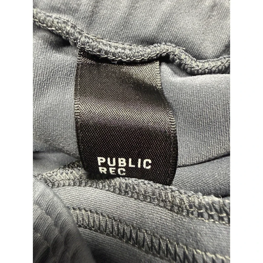 Public Rec Shorts Mens‎ 36 Blue Athletic Nylon Stretch Zip Pockets Drawstring
